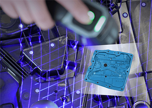 3D-scanning af komponent med håndholdt scanner - digitalisering til måling og analyse