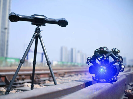 3D-skanner lösning vid järnväg – används för mätning och inspektion av spår och komponenter