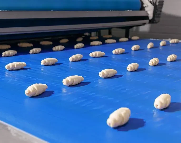 Automatisert matproduksjon med transportbånd for effektiv og hygienisk håndtering