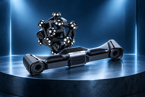 SHINING 3D FreeScan Trak Nova optiskt 3D-skanningssystem för industriell mätning.